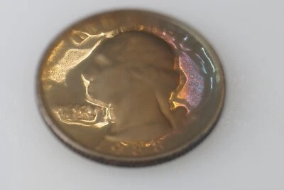 RAINBOW TONED 1988 S CLAD Proof Washington Quarter #12 - Image 1 of 4