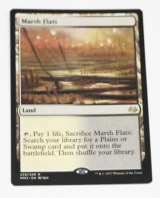 Magic The Gathering - Marsh Flats 1x - Modern Masters 2017 MTG Land Card (B) - Image 1 of 4
