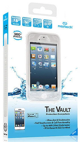 Naztech The Vault 防水防震防污保护壳 保护套,iPhone 5 白色 — 第 1/4 张图片