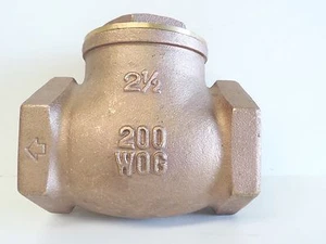 NEW Check Valve Swing Brass 65mm 2 1/2" BSP Non Return Irrigation Pump - Picture 1 of 6