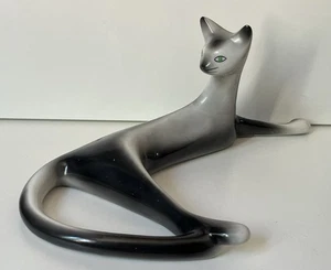 Bogucice porcelain stylised cat , Poland, 1960s - Cmielow style - Bild 1 von 11