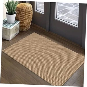 Woven Area Rug 2x3 Ft Washable Rugs for 2' x 3' (24"x36") Orange/Tan/Brown - Picture 1 of 7