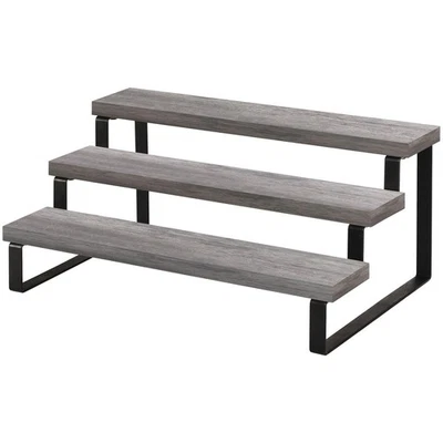 Wooden Display Riser Stand, Tiered Perfume and Cologne Organizer Stand, 3 Tie... Foto 1 de 4