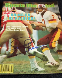 Joe Theismann Autographed Signed Magazine Redskins  - Bild 1 von 1