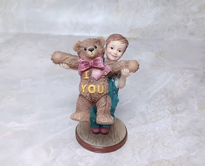 Demdaco Expressions Of Love Figur 2002 Junge Teddybär I Love You So Much - Bild 1 von 10
