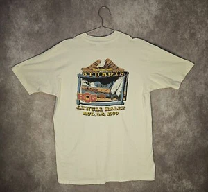 Harley Davidson Shirt Mens XL White Sturgis Annual Hog Rally 1990 - Picture 1 of 7