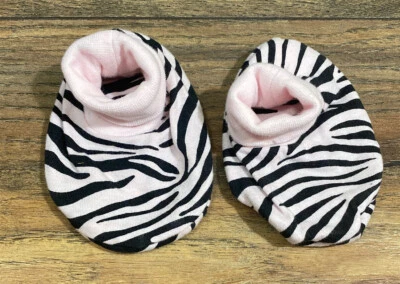Botines antiguos azul marino rosa cebra talla 6 a 12 meses  Foto 1 de 2