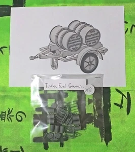 Kit maqueta para montar y pintar - Vehiculo Militar . Trailer Fuel German WWII - - Photo 1/2