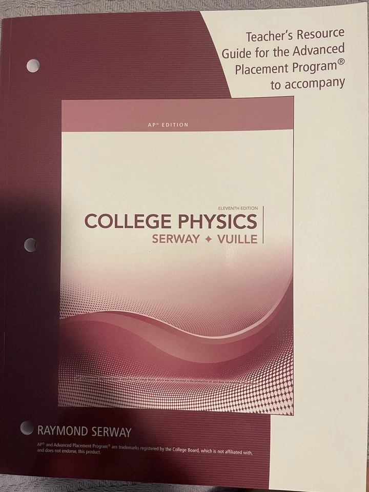 College Physics Teachers Resource Guide For The AP Program - Image 1 of 1