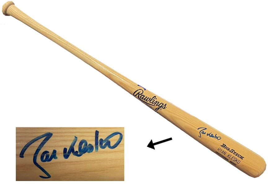 Ryan Klesko Firmado Rawlings Big Stick Pro Modelo Grabado Murciélago-Tratamiento/Robinson Certificado de Autenticidad Foto 1 de 1