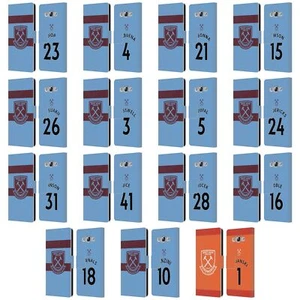 WEST HAM UNITED FC 2020/21 PLAYERS AWAY KIT LEATHER BOOK CASE SAMSUNG PHONE 3 - Picture 1 of 18
