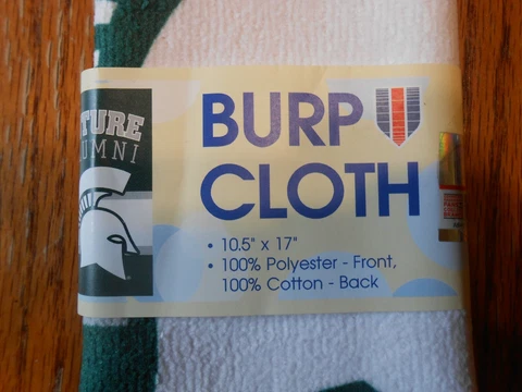 NCAA Michigan State Spartans Future Alumni 10.5" x 17" Baby Burp Cloth Towel Cover