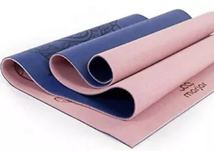 Yoga Mat for Women/Men, 1/4-Inch Print Reversible Exercise & Fitness Mat for All - Picture 1 of 4