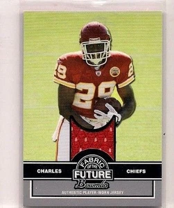 JERSEY DE NOVATO JAMAAL CHARLES 2008 TELA BOWMAN DEL FUTURO JUGADOR USADA - Imagen 1 de 1