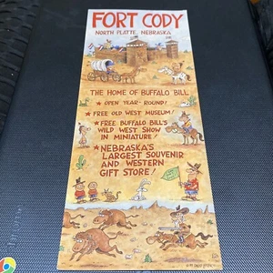 Fort Cody North Plate, Nebraska Home Buffalo Bill 89 David Luebke LG Postkarte  - Bild 1 von 4