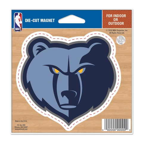 WinCraft Memphis Grizzlies 5'' Die-Cut Car Magnet Cover