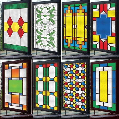 Película geométrica para ventana esmerilada manchada no adhesiva adhesiva para cubierta de vidrio Foto 1 de 4