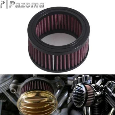 Limpiador de aire redondo de alto flujo motor rojo para Harley Forty Eight/Hierro 883 XL883N Foto 1 de 4