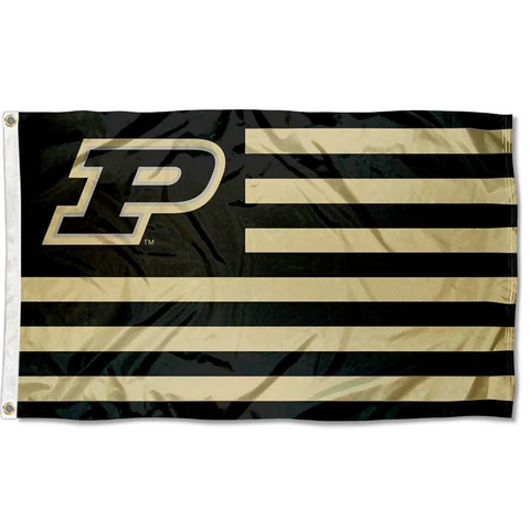 Purdue University Boilermakers Stars and Stripes Nation USA Flag Cover