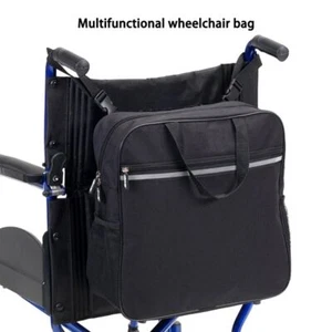 Wheelchair Bag Backpack Mobility Storage Holdall Handle Scooter Walker Frame Bag - Picture 1 of 13