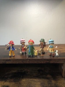 Vintage Bradford Christmas Children ￼ornaments (Hong Kong) lot Of 5 - Picture 1 of 16