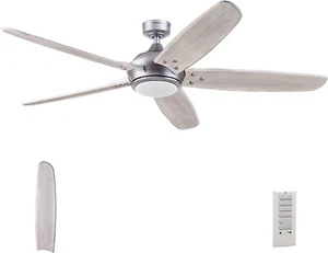 Prominence Home 62" Guyanna Modern Coastal 5-Blades Ceiling Fan with Remote - Picture 1 of 9