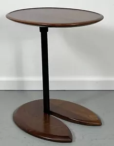Ekornes Stressless Brown Height Adjustable Ellipse Table - Picture 1 of 13