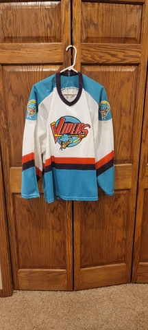 Rare Vintage IHL Detroit Vipers Jersey, Bauer size L Cover