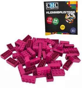 100 Klemmbausteine Magenta Bausteine 2x4 Noppen Basic Bricks 8er Bausteine Neu - Bild 1 von 1