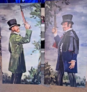 Giclees de lona grandes fantasmas de duelo mansión embrujada 20x40" cada uno Halloween Disney - Imagen 1 de 3