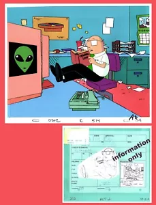 DILBERT Animation Cel: Wally CEL--Reading Law Book (for Dilbert's MURDER TRIAL) - Picture 1 of 4