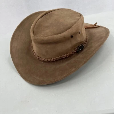Jackaroo A Genuine Leather Cowboy Hat Brown Strand Braid Hatband Western Rodeo - Image 1 of 4