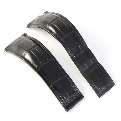 TAG Heuer Monaco FC6177 Black Alligator 22mm to 18mm Wide Watch Strap Band - Image 1 of 4