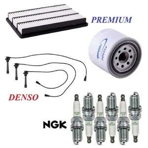 Tune Up Kit Air Oil Filters Wire Plugs For MITSUBISHI MONTERO V6 3.8L 2003-2004 - Picture 1 of 1