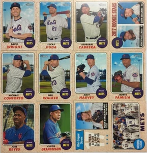 New York Mets 2017 HERITAGE Team Set with Noah Syndergaard and David Wright Plus - Picture 1 of 5