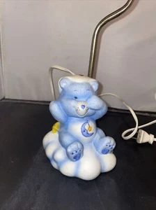 Vintage 1983 American Greetings Care Bears Sleepy Bedtime Lamp Blue Moon Star - Picture 1 of 5