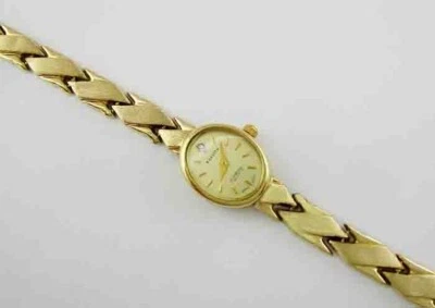 ELGIN LADY'S DIAMOND WATCH 14K YELLOW GOLD - MADE IN ITALY - Image 1 of 3
