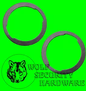 Lot of 2 GM Chevy Black Rubber Door Lock Cylinder Seal Gasket 47522 - Foto 1 di 2