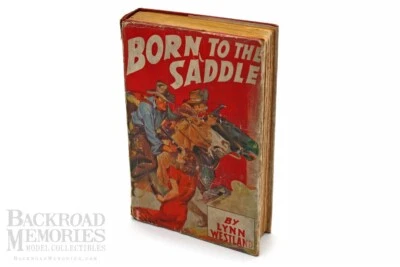 Vtg (1940) RARE Lynn Westland "Born to the Saddle" Cloth (1st), Phoenix Press - Image 1 of 4
