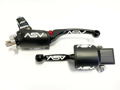 ASV небьющийся F4 черный муфта + тормозные рычаги набор пылезащитные крышки Suzuki RM RMZ - Изображение 1 из 4