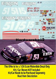 NASCAR DECAL #51 EXXON 1989 CHEVROLET LUMINA ROWDY BURNS - DAYS OF THUNDER 1/24 - Picture 1 of 4