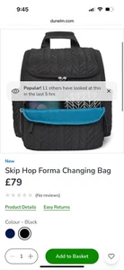 Skip Hop Forma Changing Back Pack - Picture 1 of 6