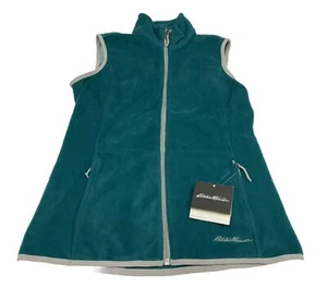 Eddie Bauer Weste Damen Small Quest Fleece Reißverschluss Outdoor Stehkragen neu mit Etikett - Bild 1 von 9