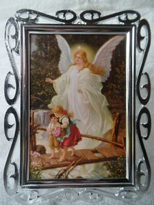 Schutzengelbild Bilderrahmen Engel Wechselrahmen si Bild A/6 Sonderpreis Kinder - Bild 1 von 4