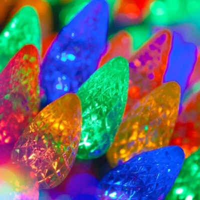 70 ct C6 LED Christmas Mini Light Set Indoor Outdoor Holiday Home Lights 24ft - Image 1 of 4