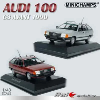 Minichamps 1:43 Audi 100 C3 AVANT 1990 Touring Sedan Simulation Alloy Car Model - Image 1 of 4