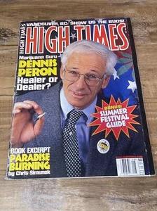 High Times Magazine AUGUST 1998 Marijuana Guru Dennis Person Healer Or Dealer - Picture 1 of 3