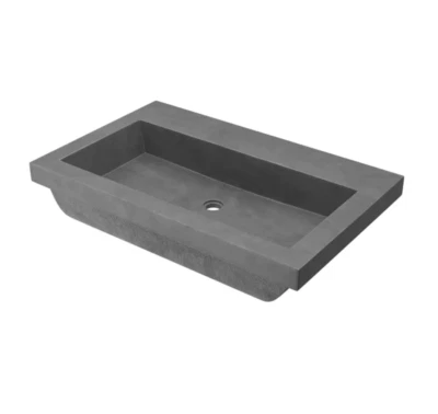 Fregadero de baño rectangular de hormigón Native Trails NativeStone de 30" Foto 1 de 4