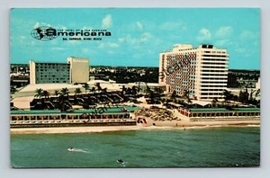 Postkarte Americana Das Hotel von Americas Bal Harbour Miami Beach Florida - Bild 1 von 2