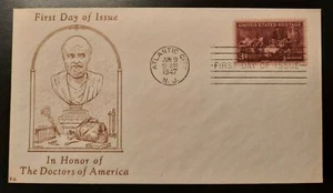 1947 FDC Hippocrates Doctors of America Cachet Atlantic City New Jersey - Picture 1 of 2